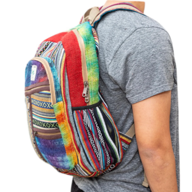Large Tie Dye Rainbow Backpack