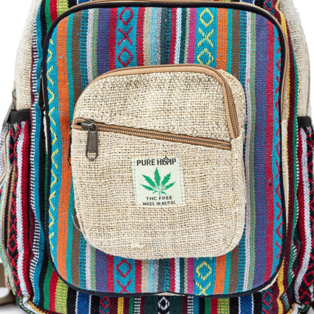 Mini Handmade Hemp Backpack