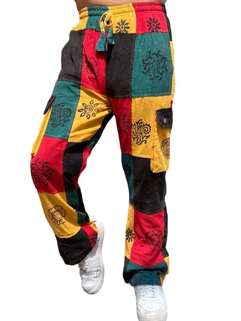 Nepal Cotton Yoga Patchwork Pants